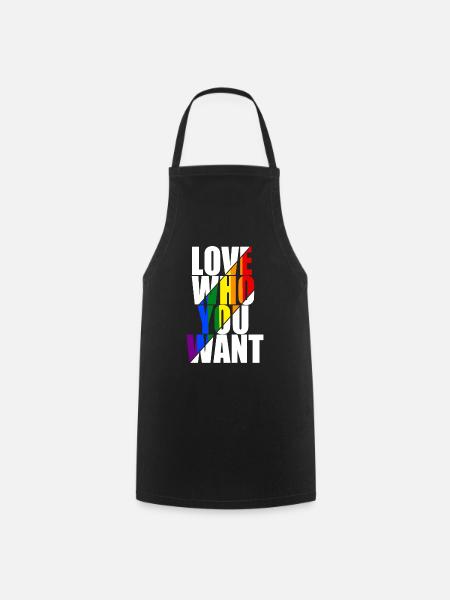 Gay Pride Gift - Cooking Apron - black