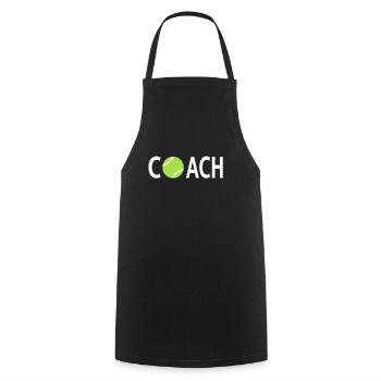 Tennis, Tennis player, - Cooking Apron - black - Front - AI Model Male 185 dark (185cm)