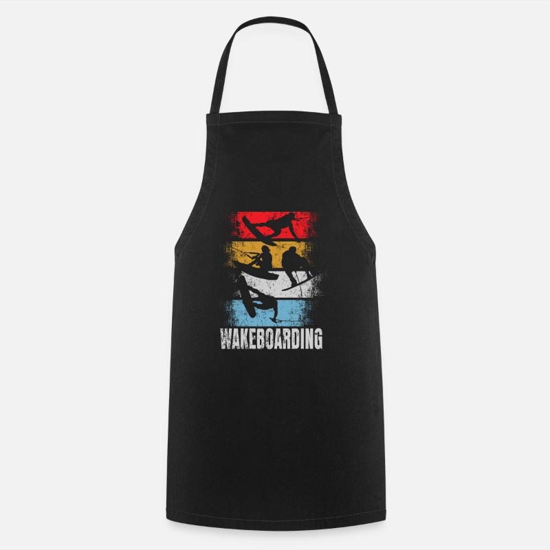 Wakeboard rétro - Tablier de cuisine - noir