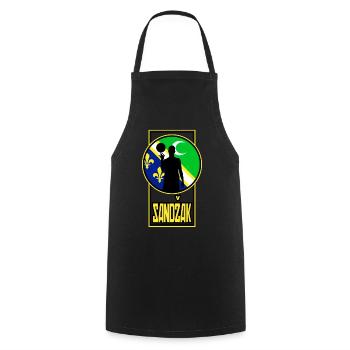 Sandzak basketball team. - Cooking Apron - black - Front - AI Model Male 185 dark (185cm)