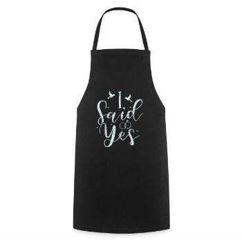 Engagement request - Cooking Apron - black - Front - AI Model Male 185 dark (185cm)