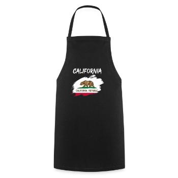 California - Cooking Apron - black - Front - AI Model Male 185 dark (185cm)