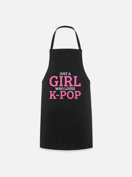 K-Pop - Cooking Apron - black