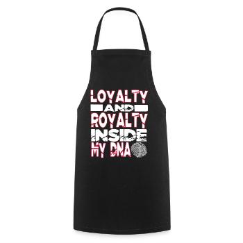 Loyalty and Royalty Inside My DNA Hip Hop Rap - Cooking Apron - black - Front - AI Model Male 185 dark (185cm)