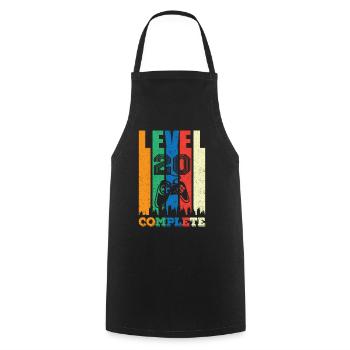 Level 20 Completely 20 years 20 years 20 years Gebur - Cooking Apron - black - Front - AI Model Male 185 dark (185cm)
