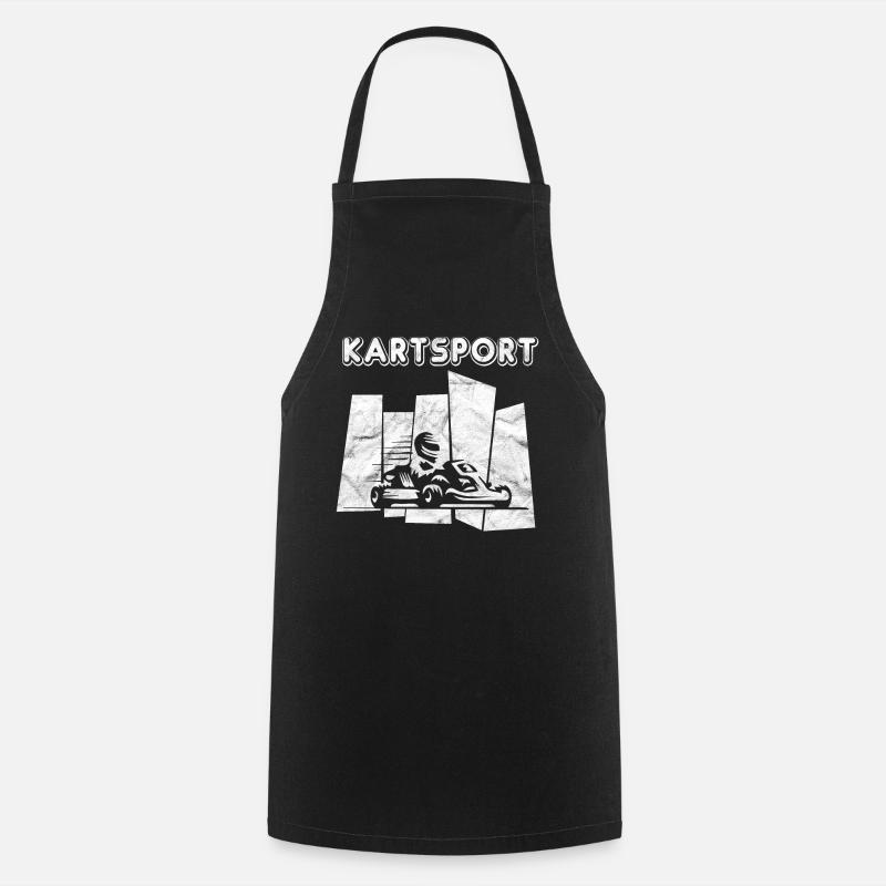 karting - Tablier de cuisine - noir
