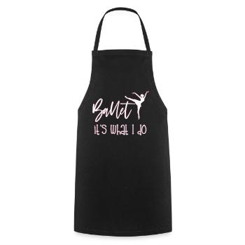 Ballerina - Cooking Apron - black - Front - AI Model Male 185 dark (185cm)