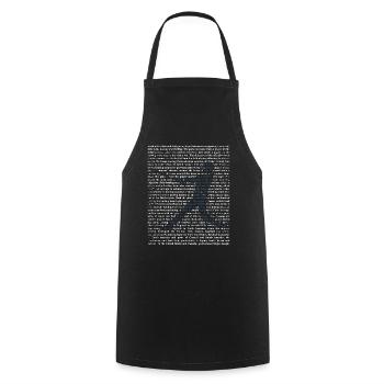Cadeau de baseball - Tablier de cuisine - noir - Devant - AI Model Male 185 dark (185cm)