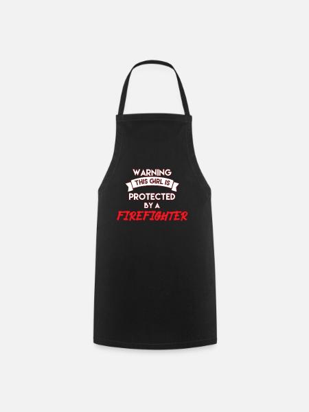 Feuerwehr - Kochschürze - Schwarz