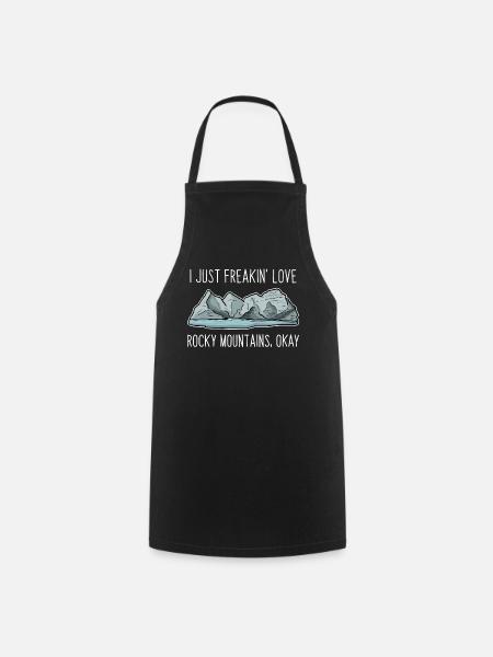 Rocky Mountains - Cooking Apron - black