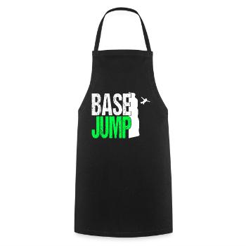 Base Jump Jumping Parachute Springer Extrem Sport - Tablier de cuisine - noir - Devant - AI Model Male 185 dark (185cm)