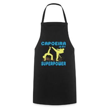 Capoeira martial arts fighting dance Brazil gift - Cooking Apron - black - Front - AI Model Male 185 dark (185cm)