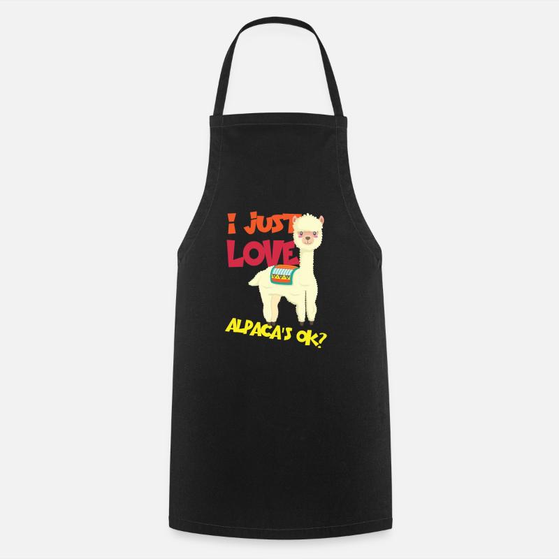 Alpaca Love Alpaca Alpaca - Cooking Apron - black