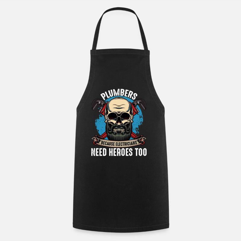 plumber - Cooking Apron - black