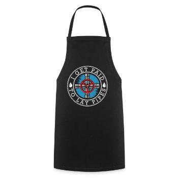 plumber - Cooking Apron - black - Front - AI Model Male 185 dark (185cm)