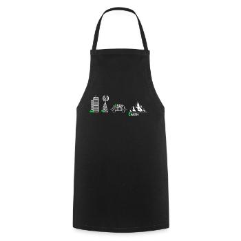Base Jump Jumping Parachute Exterm Sport Shirt - Tablier de cuisine - noir - Devant - AI Model Male 185 dark (185cm)