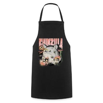 Funny CHINZILLA gift for chinchilla owners - Cooking Apron - black - Front - AI Model Male 185 dark (185cm)