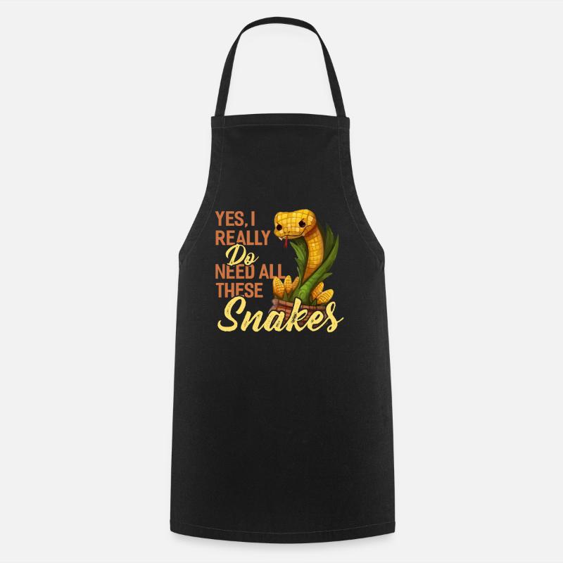 Yes, I really need all these snakes. - Cooking Apron - black