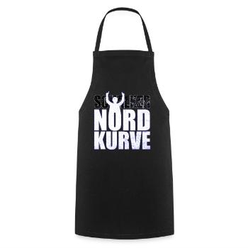 Schalke Nordkurve lettering gift idea - Cooking Apron - black - Front - AI Model Male 185 dark (185cm)