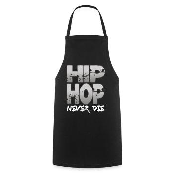 Hip Hop - Cooking Apron - black - Front - AI Model Male 185 dark (185cm)