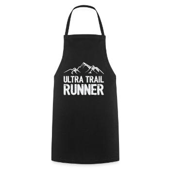 Ultra Trail Runner - Kochschürze - Schwarz - Vorne - AI Model Male 185 dark (185cm)