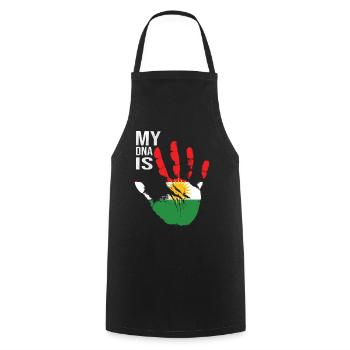 Kurdistan Love, My DNA Is Kurdish, Kurdistan Flag - Cooking Apron - black - Front - AI Model Male 185 dark (185cm)