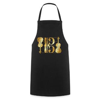 Alto Keys & Altos (Vintage Golden Yellow) Alto - Tablier de cuisine - noir - Devant - AI Model Male 185 dark (185cm)