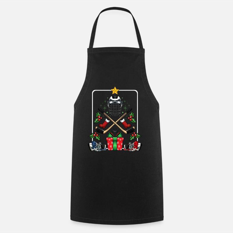 ice Hockey - Cooking Apron - black