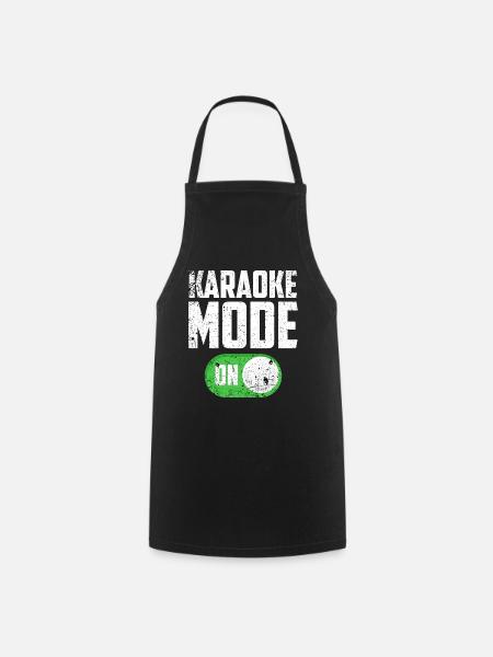 Karaoké - Tablier de cuisine - noir