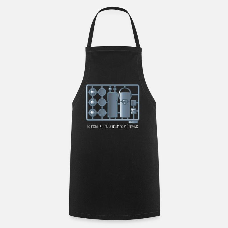 Le petit kit du joueur de pétanque - Tablier de cuisine - noir