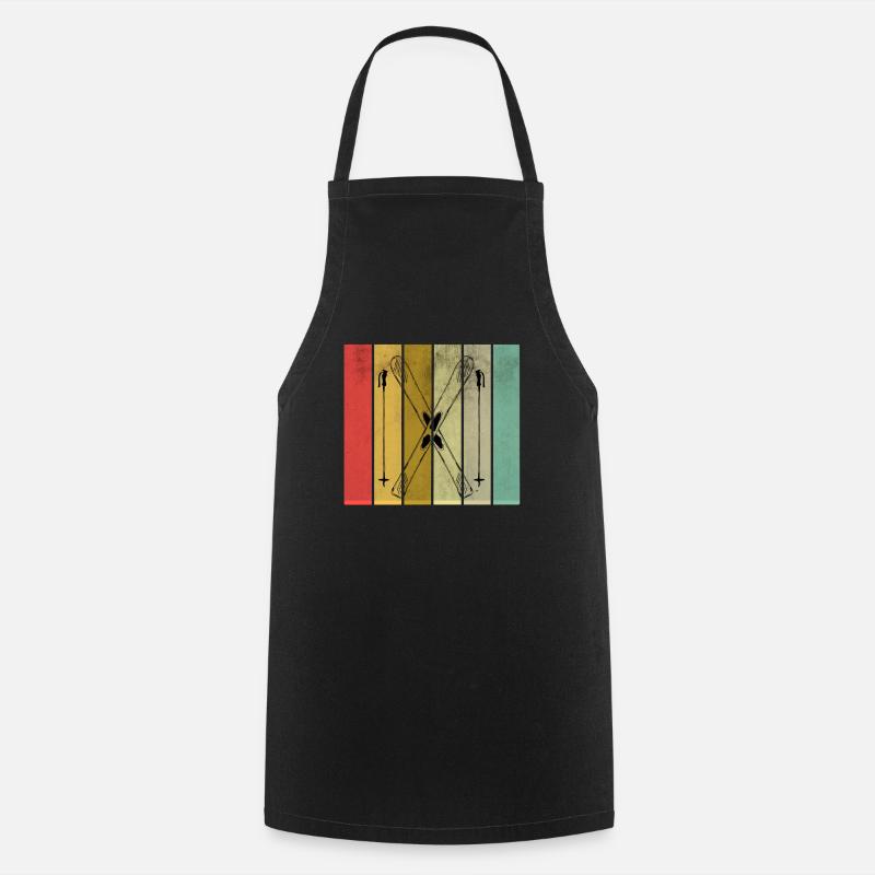 ski - Cooking Apron - black