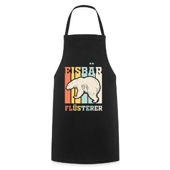 Eisbär Flüsterer - Kochschürze - Schwarz - Vorne - AI Model Male 185 dark (185cm)