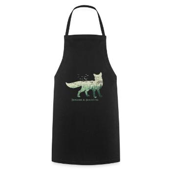 Fuchs Naturschutz Tierschutz - Kochschürze - Schwarz - Vorne - AI Model Male 185 dark (185cm)