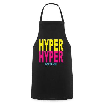 90s 90s party 90s techno 90 years - Cooking Apron - black - Front - AI Model Male 185 dark (185cm)