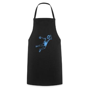 Handballer Geschenk Handballerin Sportler Handball - Kochschürze - Schwarz - Vorne - AI Model Male 185 dark (185cm)