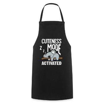 Koala bear - Cooking Apron - black - Front - AI Model Male 185 dark (185cm)