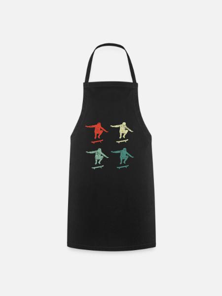 Skateboarder - Cooking Apron - black