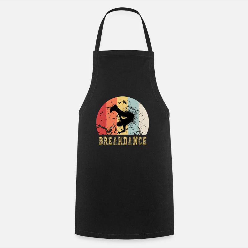 Breakdance vintage - Tablier de cuisine - noir