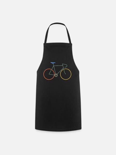 Road bike colorful - Cooking Apron - black