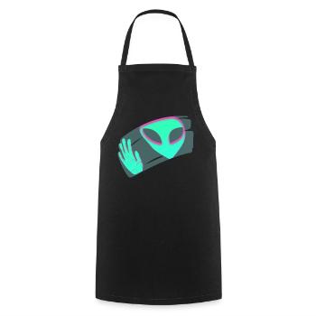 étranger - Tablier de cuisine - noir - Devant - AI Model Male 185 dark (185cm)
