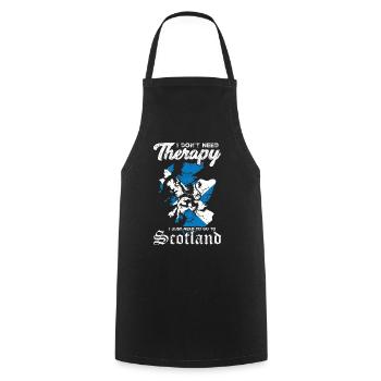 Ecosse Lion Armoiries Retro Scottish Pride - Tablier de cuisine - noir - Devant - AI Model Male 185 dark (185cm)