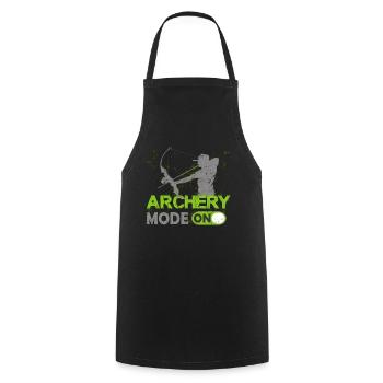 Archery fashion archery gift - Cooking Apron - black - Front - AI Model Male 185 dark (185cm)