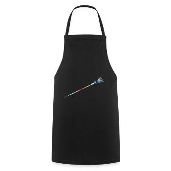 Karna Geschenk - Kochschürze - Schwarz - Vorne - AI Model Male 185 dark (185cm)