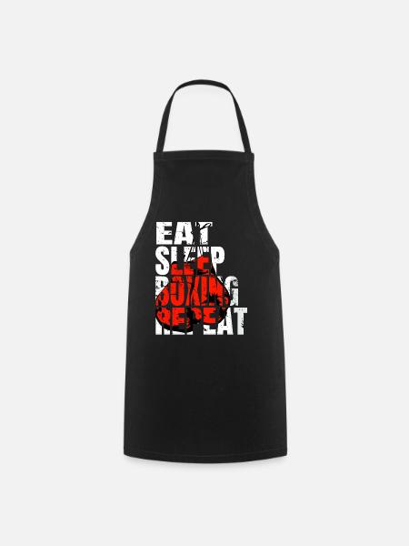 Boxe Boxe Combat Boxe Sparring Boxer Sport - Tablier de cuisine - noir