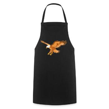 Aigle Oiseau de proie - Tablier de cuisine - noir - Devant - AI Model Male 185 dark (185cm)