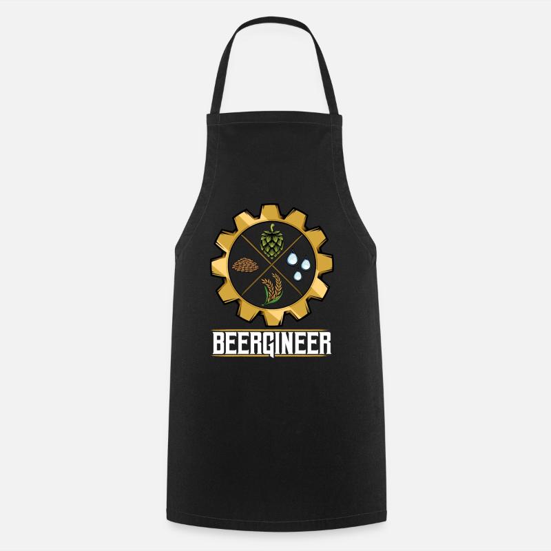 Bier brauen - Kochschürze - Schwarz