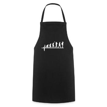 Bird watcher ornithologist evolution - Cooking Apron - black - Front - AI Model Male 185 dark (185cm)