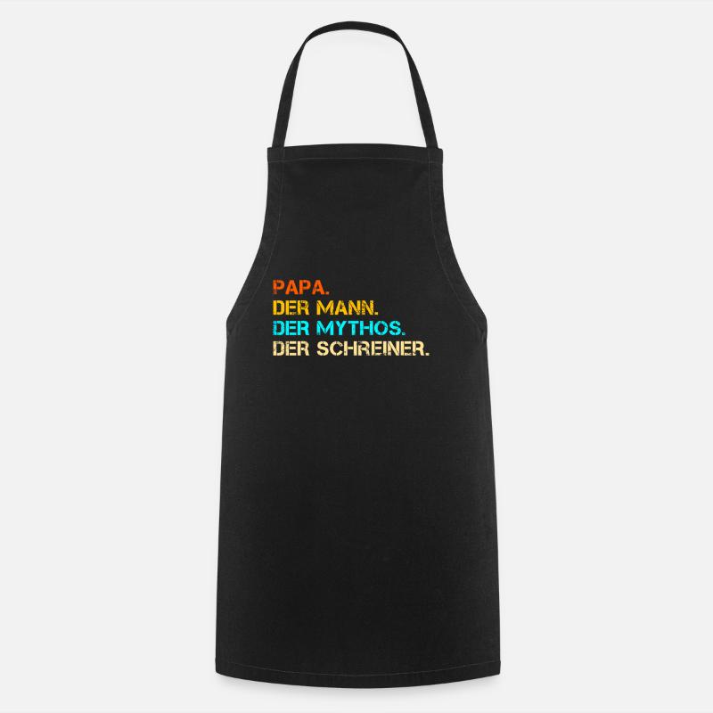 Papa carpenter - Cooking Apron - black