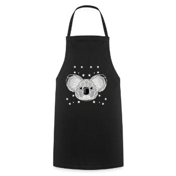 Koala Australie - Tablier de cuisine - noir - Devant - AI Model Male 185 dark (185cm)