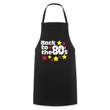 Fête des années 80, chemise amusante, retour aux années 80.. (25) - Tablier de cuisine - noir - Devant - AI Model Male 185 dark (185cm)
